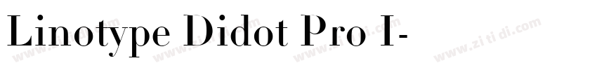 Linotype Didot Pro I字体转换